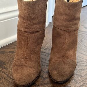rag & bone Chestnut Suede Ankle Booties